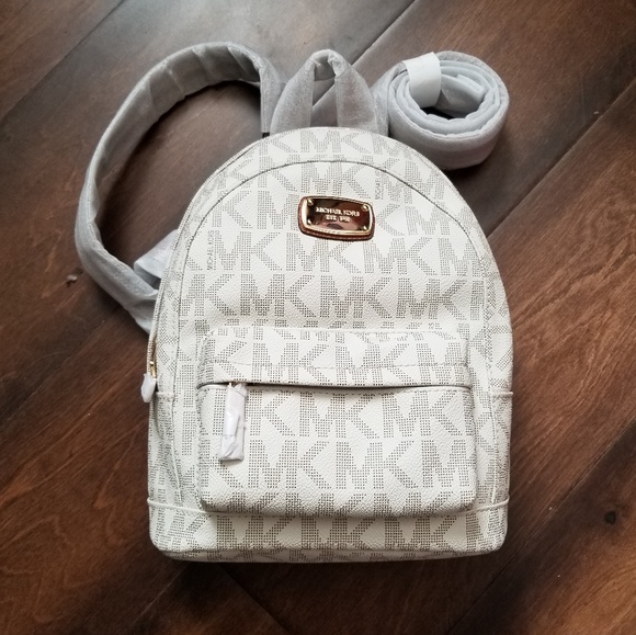 Michael Kors Handbags - MK Jet Set Signature Vanilla Backpack